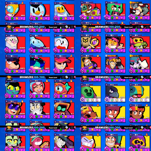 99k TROPHIES 🌟 SUPER LUXURY 🌟 100 MAX POWER BRAWLER | 100 BRAWLER UNLOCK | 98 HYPERCHARGE | 518 SKIN | INSTANT DELIVER - Image 5