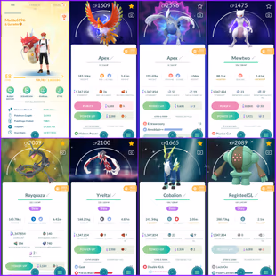 Rare Apex Ho-OH & Apex Lugia | 2016 Creation | 250+ Shiny : 90+ Legendary | 11 Shiny Legend : 10 Shiny Costume | 1.3M St - Image 1