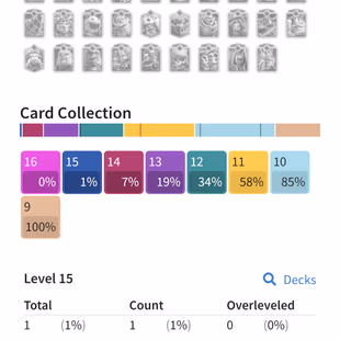 STACKED | XP-44 | 11 evo | | 33k+ GOLD | | HTrophies: 9590| 121/121 Cards | | Arena 24 | 9 max card | 68 Rare emotes | 5 - Image 2