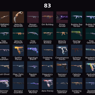 EU - LVL 275 - Unranked - 6 Knives - 83 Skins(Spent13,425 VP) Elderflame Vandal, Genesis Arc, XEROFANG Knife - Image 1