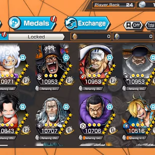 [3906] [IOS+ANDROID] 6 EX META - Blackbeard + Light Luffy + Akainu + Saturn + Law + Zephyr , Support 149 , Solo Fresh  - Image 2