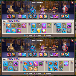 Th18 Almost Max [League King]🔥Hero-105-105-80-55🔥Equipment-13x-Epic High Lvl [] Trops Best [] Wall Lvl 18 [] Nc-Free - Image 4