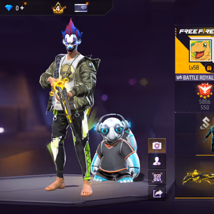 FF273|Lv58/298 Weapon (2 EVO + 63 Mythic)/M4A1-INVERNO DRACO/281 Costume (8 Mythic)/60 Emote (23 Mythic)/66 Backpack (25 - Image 1