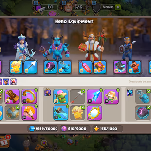 💖[ PREMIUM TH18 MAXED ] RENAM✅ MAXED || HEROS 105-101-62-69-55 [ RARE 15x (ALL) EPIC EQUIP] || MAX BUILDER || FULL SAFE - Image 7