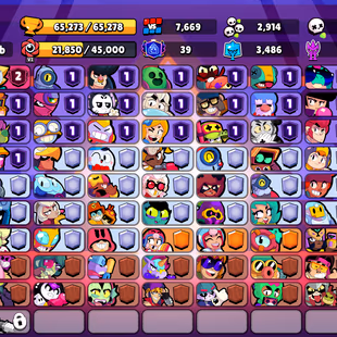 304 SKINS | 65.300 TROPHIES | 101 BRAWLERS | 37 HYPERCHARGE | 45 MAX | 39 PRESTIGE | 29 BUFFIES - Image 3
