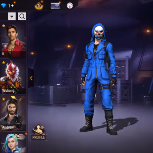 X186|Lvl 70|60 CHARACTER|TOP CRIMINAL BLUE PURPLE|386 COSTUME(20 MYTHIC)|MCLAREN P1 HELIOS|342 WEAPON(2 EVO+56 MYTHIC)|D - Image 5