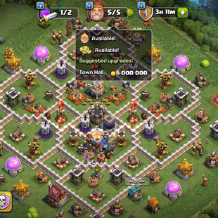 FULLY🔥 MAX TH-11 S🔥.BALL MAX-G.GAUNTLET-F.ARROW | HERO-50-50-30-20 | NC AVAILABLE | KING-QUEEN SKIN | LOW PRICE  - Image 1
