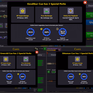 86 CCP GOLDEN UNIQUE ACCOUNT | VIP Black Diamond | 24 Cues MAX | 31K Pool Cash | 400M Coins | Level 143 | Alert Status - Image 5