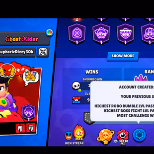 412 SKINS | 71.400 TROPHY | 101 BRAWLERS | 52 HYPERCHARGE | 53 MAX | 50 PRESTIGE | 9 BUFFIES - Image 7