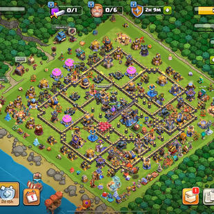 RARE 2015 XMAS 💎27 EQUIPMENT MAX 💎TH 18 HIGH []  101-105-80-80-55-7 HERO [] 264 XP [] FREE RENAME [] 1200 GEMS [] BH 1 - Image 1