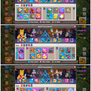 Th 17 | heroes 85-86-59-62-35 | All epics available| Nc available| 217 Xp |loaded magic items  - Image 4