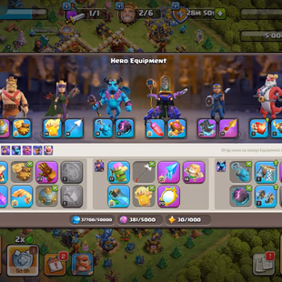 🔥FULL ACCESS - 4 HERO MAX - TH:17 - Lvl:237🔥 - BK:100 - AQ:100 - PC:76 - GW:75 - RC:50 - BEST SELECT - Image 4