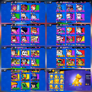 🔥Trophy 52'445 🔥[14x Titles] 89x Brawler (37x Max) 45x HC | 211x Skin's | Gems 366 (Rename Available) Instant Delivery - Image 4