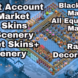 Rarest Account | TH 18 Maxed Almost | 85 Skins | 30 Scenery | 14 Skins & Scenery Set | BlackSmith Maxed |Rare Decoration - Image 1