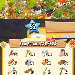 🔥2700 LAND TOOLS 💎900 MALLET [] 900 DEEDS [] 900 STAKES [] LEVEL 50 [] 3k BARN [] 800 SILO - Image 1