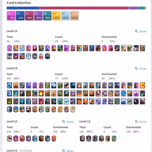 🔥64 LVL | 15 EVO |  29 ELITE CARDS | 🔥106 MAX CARDS | 10000 TROPHIES | KT15  | 85 EMOTES | ARENA 25 | INSTANT DELIVERY - Image 1