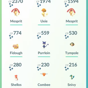 0P BEST STARTER LEVEL 51 3x SHINY LEGENDARY SHINY UXIE MESPRIT 51x LEGENDARY 11x SHINY 79x RARE CANDY - Image 3
