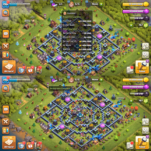 TH-13 ALMOST MAXED! XP-198! CHILD ID! 3X EPIC EQUIPMENTS! FULL MAX TROOPS! HEROES:-70-73-48-50-25! MAX WALLS! BEST DEAL - Image 1