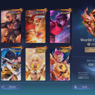 [NA ACCOUNT] 685 SKINS WORLD COLLECTOR | LVL 147 | PEAK MYTHICAL IMMORTAL | 3 LEGEND | JJK, KOF, ASPIRANT, SANRIO, ZODIA - Image 2