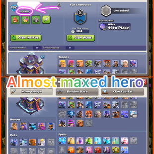 🎯BEST TH15 ACCOUNT  27 EQUIPMENTS LOADED 🐓| ALMOST MAX HEROES | FAST DELIVERY - Image 3