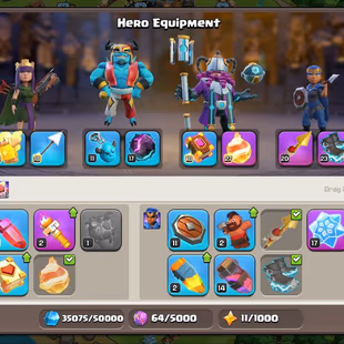 🚀TH18 SEMI MAX🚀HEROS LVL 62-80-62-57-51| FREE NAME CHANGE | EPIC EQUIPMENTS | INSTSNT DELIVERY | - Image 5