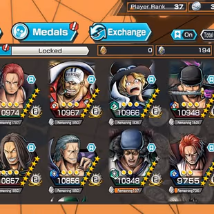 [4077][IOS+ANDROID] 9 EX - 6 MAX - Kaido + Roger + Kuzan + Sabo + Zoro + Akainu + Shanks + S-Snake , Good Medal  - Image 2