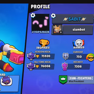Trophy 76K | 36x Max Win Streak | 3vs3 - 20K | All Brawlers Available (77x Max) Skin's- 250 Plus | Few Title's | Safest - Image 3