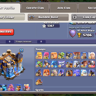 RARE💥FULL MAX TH 18!XP 263!8 EPIC MAX💥HEROS:105-105-95-80-55!NC 1K!MAX DEFANCE!FULL MAX PROFIL!INSTANT DELIVERY  - Image 4