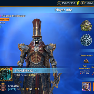 LV91 - Power 6,81M - 1 Mythic (Mikage ) - 33  Champions LV 60 -  66 Legend - 11 Void - Image 3