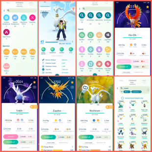🎯HIGH VALUE ACCT  LEVEL 45 |🐓 LUGIA RESHIRAM | 72 SHINY  | 130 LEGENDARY  | 245 TRADABLE  | 9 HUNDO | INSTANT - Image 3