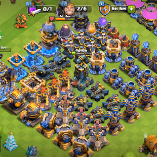 RR💥TH 18 [FULL MAX] DEFENCE💥HERO 105/105/88/80/55/16 | 8 EPIC ALMOST MAX 13 EPIC | DOUBLE STATUE OBSTACLE TREE | SKINS - Image 3