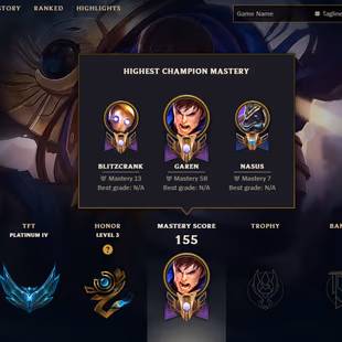 SEVER [ LAS ] - 126 LVL  - PLAT TFT  - 45 SKINS - 129 CHAMP [ 28980 BE - 100 RP ] - FULL ACCESS - Image 1