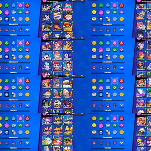 90K | FULL MAXED 98 P11 | 81 PRESTIGE | METEORIC FAME 1 | 90 TITLES | 81 HYPERCHARGES | 13 BUFFIES | 2 BRAWLER KEYS - Image 8