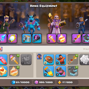 ❗[ PREMIUM TH-18 ]❗QUEEN: 85 || FIREBALL [26] || S.BALL [23] || NICE EQUIPMENT - TROOPS - HEROS || FAST DELIVERY  - Image 6