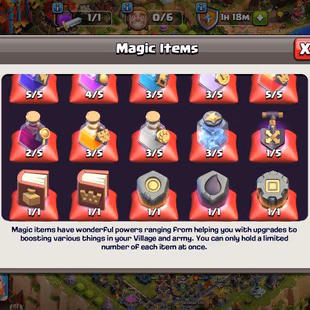 💀[42000 GEMS]💀LEGENDARY MAX TH18 | FREE NAME CHANGE | LOADED WITH MAGIC ITEMS | EPIC EQUIPMENTS | 6 SCENERIES |  - Image 4