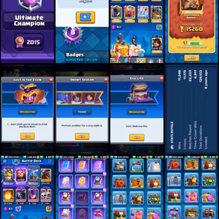 [ 15K TROPHY RANK UC - 8 YR OLD ] LVL68 ALL 120 MAX 36 ELITES 20 EVOS LEVEL 16 CARDS S1 TOWER SKINS HIGH 5500 GEM GOLD4M - Image 4