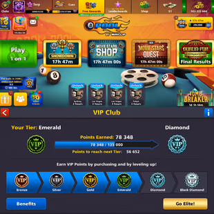 20/20 LEG ACCOUNT | Level 138 | 500M Coins | 1 Cue MAX | CCP 63 | VIP Emerald | Final Warning - Image 8