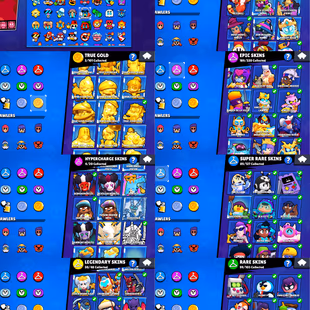 108k TROPHIES🌟2x PRO PASS🌟30x LEGENDARY SKINS | 42 MAX POWER BRAWLER | 101 BRAWLER UNLOCK | 33 HYPERCHARGE | 429 SKINS - Image 4