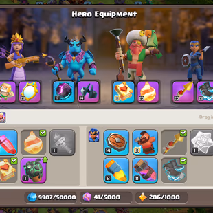 🌲[ PREMIUM TH-16 ]🌲MM-EB [26] | RS-FB-AF-GG [20] || HEROS: 81-81-51-57-32 || LVL 16 WALLS | NICE DEF - TROOPS - Image 6