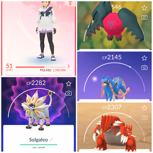 Lvl 50+ [Solgaleo/Lunala] | 48 Legendary | Kyogre | Groudon | Zacian | Lugia | Regidrago | Regieleki | Valor | 855 - Image 2