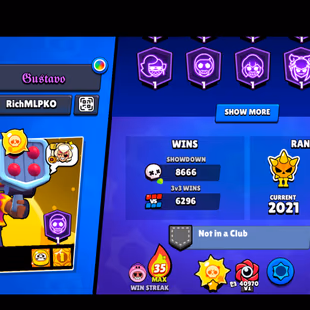 61 TITLES | 363 SKINS | 78.500 TROPHY | 99 BRAWLERS | 62 HYPERCHARGED | 62 MAXED BRAWLERS | 59 PRESTIGE | 9 BUFFIES - Image 6
