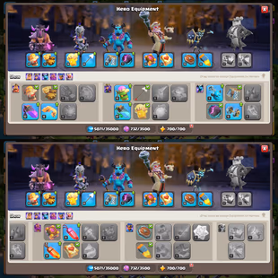 4266 WAR STARS! TH-14 NEAR MAX! XP-197! HEROES:-72-75-42-47-24! NICE TROOPS! INSTANT DELIVERY - Image 5