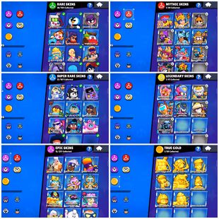  BS / COC | 37.5K TROPHY | 2 MAX BR | 77 SKINS | TH 17 SEMI MAX | 62-62-52-30-22 HEROES | INSTANT DELIVERY  - Image 5