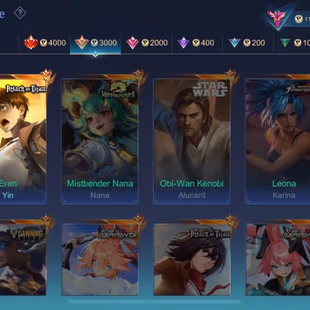 Flash Sale Exalted Col III-350 Skins-Freya Legend-Exo Hayabusa-Eren AOT-Angela Aspirant-2 Colector-Epic Recall-Max Emble - Image 5
