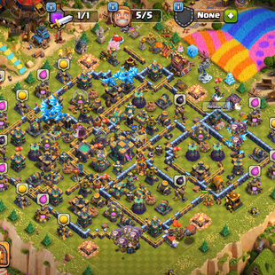 ❗[ TH-14 NEAR MAX ]❗HEROS: 60-70-50-32-25 || 13X EPIC EQUIPMENT [RARE] || ALL NICE LEVEL || LVL 14-15 WALLS - Image 1