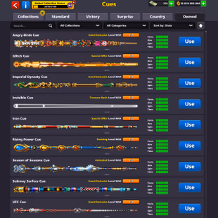 10 BILLION COINS ACCOUNT | Level 260 | 20 Legendary Cues | 9 Special Cues MAX | Login Miniclip | Fresh Account - Image 5