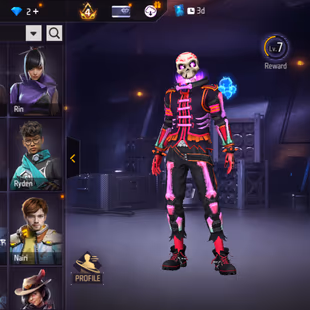 X249|Lvl 49|24 CHARACTER|36 BUNDLE SET|77 COSTUME|102 WEAPON(3 EVO+18 MYTHIC)|M1014 Green Draco Lv.3|ULTIMATE FIST|Woodp - Image 4