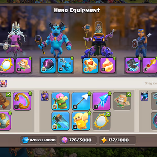 TH17 Max Heroes Account | King 100 | Queen 100 | Warden 75 | RC 50 | Max Defence  - Image 3