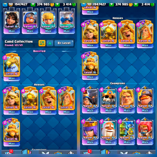 [ONE & ONLY XP90] 🚀121/121 ALL LVL 16 CARDS 🚀ALL EVO 39/39 ALL HERO 6/6  | World Ranked-7 Times [513] RAREST BADGES  - Image 4