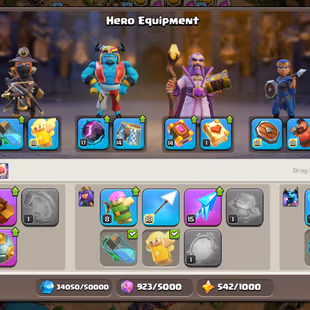 🚀SUPER TH16🚀EPIC EQUIPMENTS | PRIMAL SCENERY | 4 HEROS SKINS | NC AT 500GEMS | 271 CWL MEDALS | INSTANT | - Image 5